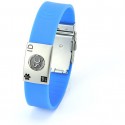 Pulsera Sanitaria Identificativa NFC Azul - Pulsera medica emergencia NFC azul