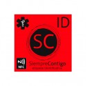 Etiqueta identificativa para casco roja