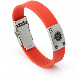 Pulsera Sanitaria Identificativa NFC Amarilla - Pulsera medica emergencia NFC amarilla - Vista 6