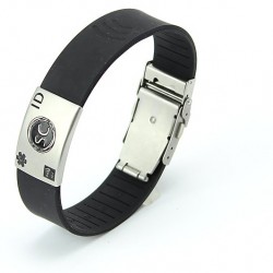 Pulsera Sanitaria Identificativa NFC Amarilla - Pulsera medica emergencia NFC amarilla - Vista 20