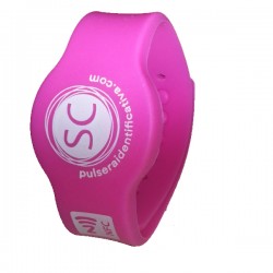 Pulsera Identificativa NFC Roja Ninos - Pulsera inteligente ninos NFC roja - Vista 3