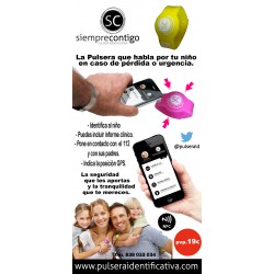 Pulsera Identificativa NFC Rosa Ninos - Pulsera inteligente ninos NFC rosa - Vista 4